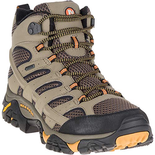 Image of Merrell Men's Moab 2 Mid Gtx Hiking Boot, Walnut, 12.5