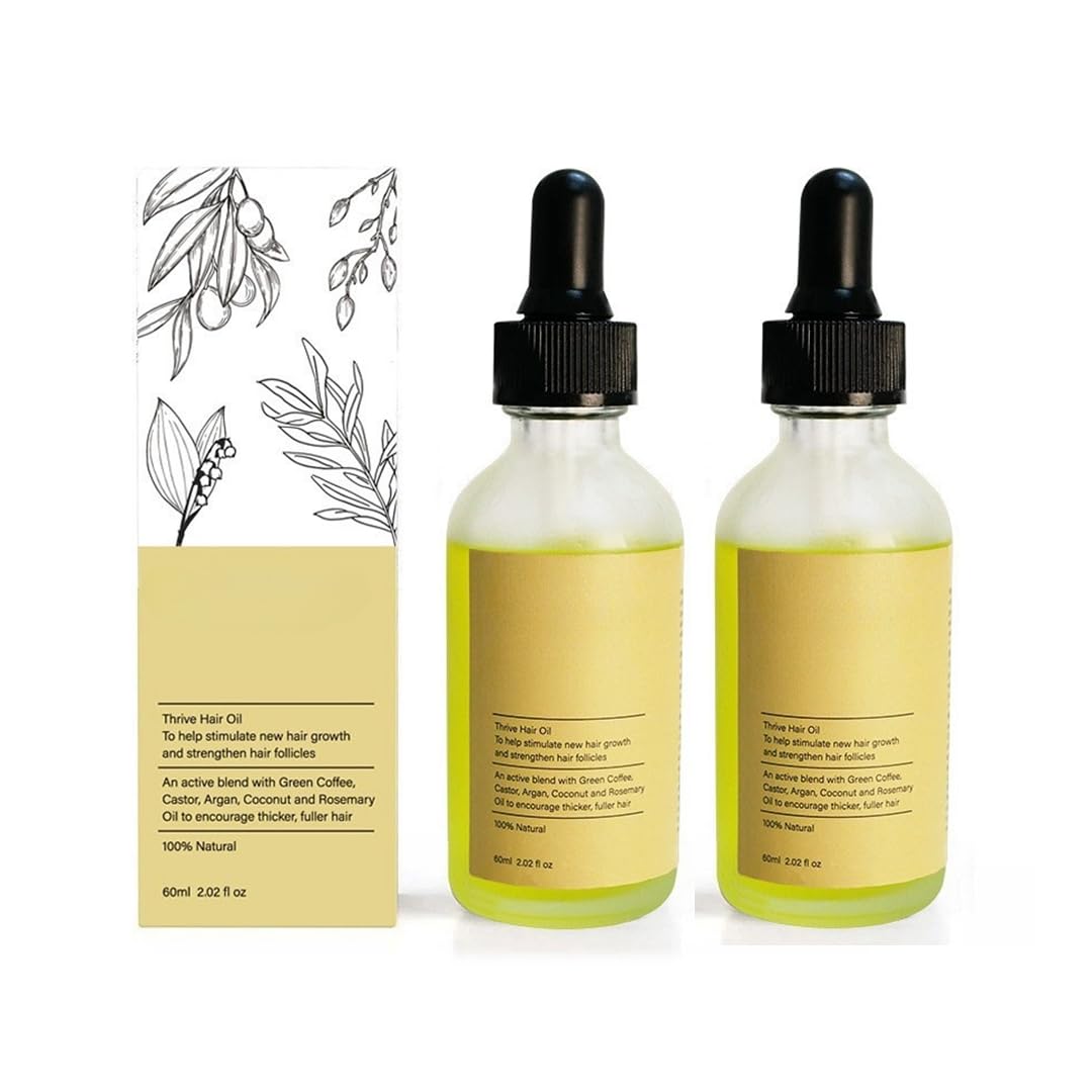 Teluni Carvenchy Haaröl Natürliches Haaröl - Mit biologischen Rosmarinöl, Rizinusöl, Mandelöl & Arganöl - Beschleunigt Haarwachstum, ideal als Haarmaske und Haarkur