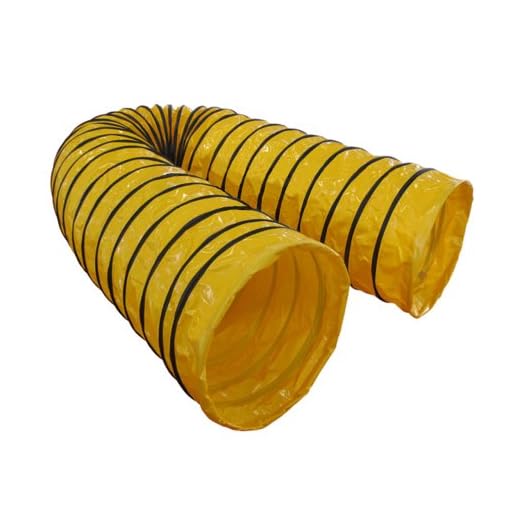 Cool Runners Pro Grip 15' 19oz PVC Competiton 4" Pitch Agility Tunnel with Super PVC Raised Traction Grip, Yellow