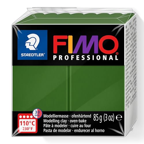 Staedtler Fimo Professional Soft Polymer Clay, 3-Ounce, Leaf Green
