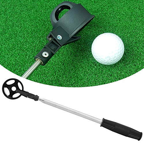 Alomejor Ball Retriever, Einziehbarer Stahl Ball Pickup Teleskop Ballangel Schaufel Abholen für
