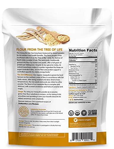 Zint Mesquite Powder + Collagen Peptides Paleo Bundle: Premium Grass-Fed Collagen Protein Powder And Organic Mesquite Flour #TOP6