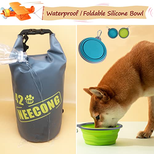 Dog-Food-Travel-Bag-With-Collapsible-Dog-Travel-Bowls-42-Cup-Dog-Food-Storage-System-for-Camping-Travel-and-Everyday-10L-Dog-Food-Dry-Bag Dog Food Travel Bag With Collapsible Dog Travel Bowls 42 Cup Dog Food Storage System for Camping Travel and Everyday 10L Dog Food Dry Bag
