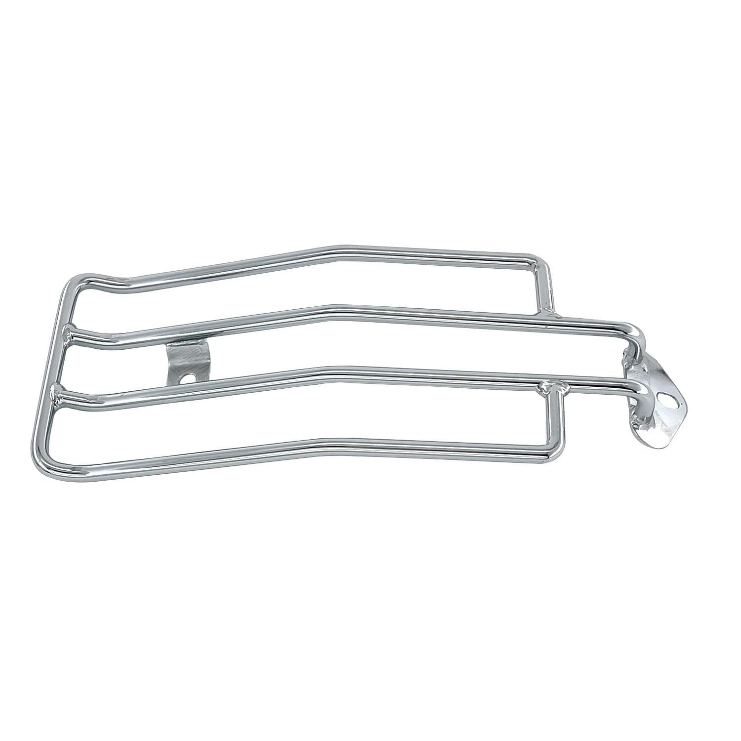 Für Harley Für Sportster XL 883 1200 1985-2003 Motorrad Hinten Solo Fender Sitz Gepäck Rack Unterstützung Regal Motorrad Gepäck Rack(Chrome)