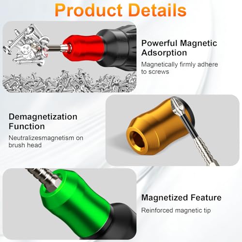 Image of High-Magnetic Screwdriver Drill Bit Set with 3pcs Magnetic Screw Holder