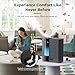 BREEZOME 8L Humidifiers for Bedroom, Warm & Cool Mist for Large Room Home, Top Fill Ultrasonic Humidifier, Humidity Sensor, Essential Oil, 60H Runtime, Quiet for Baby, Plants, Fast Relief