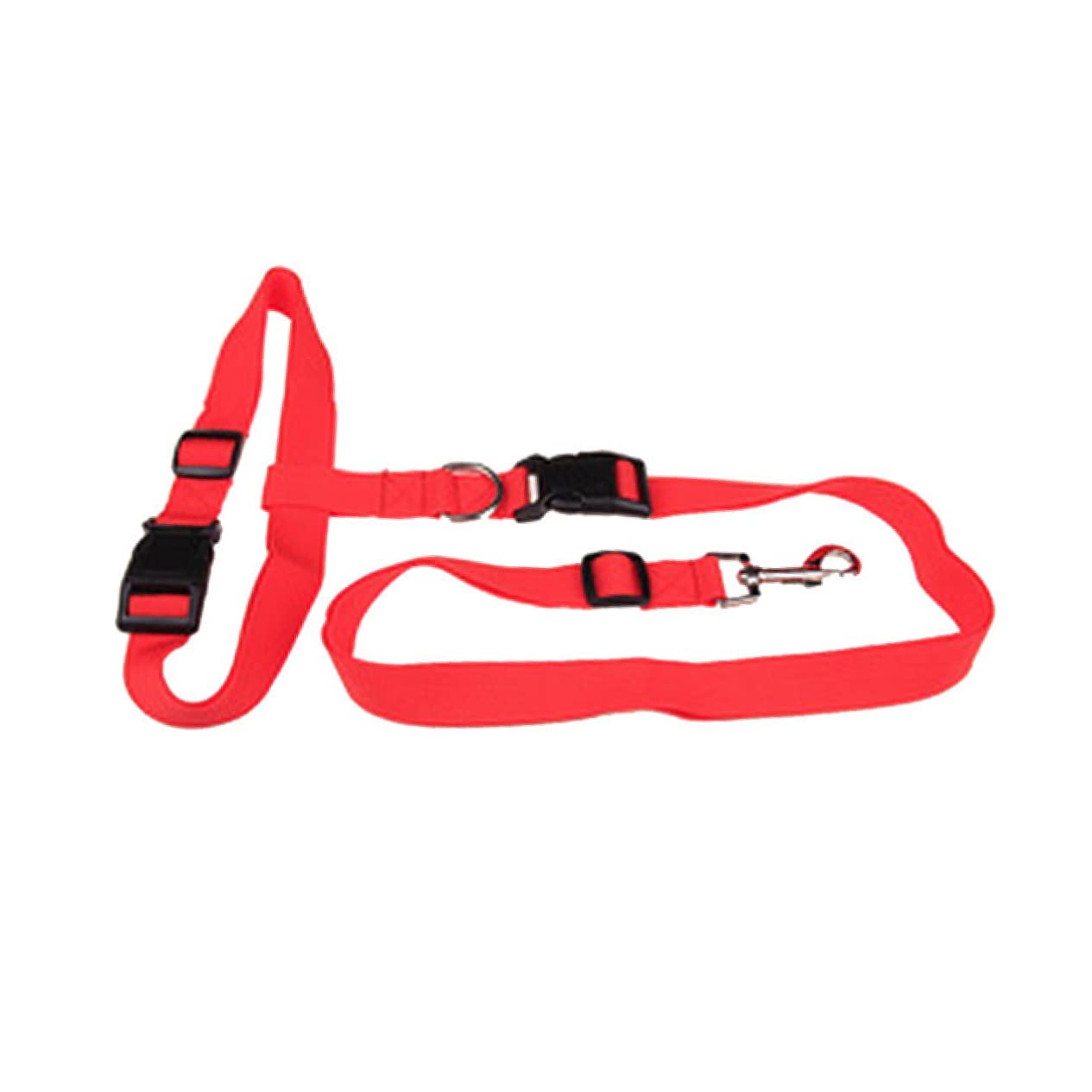 ibasenice Hands Waist Leash for Dogs Durable Dog Lead for Running Hiking Jogging Comfortable Design for Outdoor Activities with Pets Red
