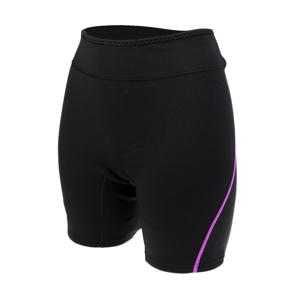 Pantaloncini da Sub in Neoprene da 1,5 Mm Tronchi per Mute da Snorkeling - Donna Viola, L
