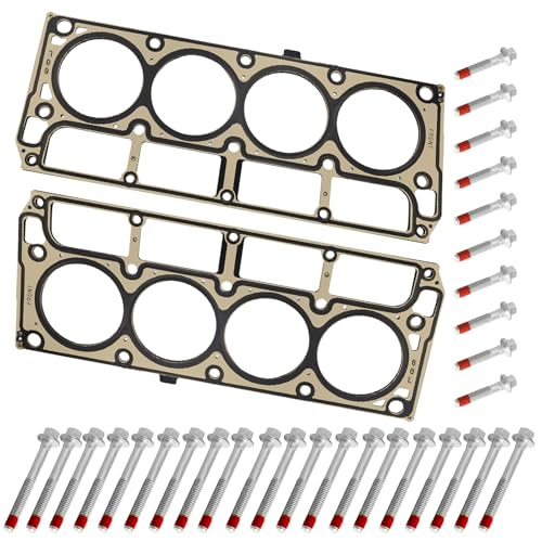 Image of 12589227 3-Layer Head Gaskets with Head Bolt for GM 6.0 V8 Chevy Express Silverado Suburban, GMC Savana Sierra Yukon XL 1500 2500 3500 Tahoe SSR, Cadillac Escalade ESV EXT, LQ4 LQ9 LS2 LZ1 LFA