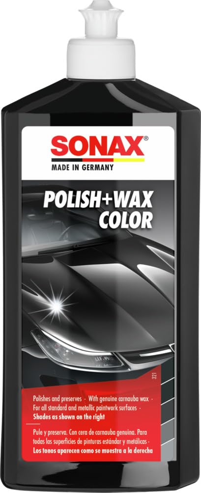 Polish+Wax Color Black (500 ml) - Smoothens out fine unevennesses, polishes and freshens up the paintwork's colours. | Item-No. 0296100-810