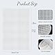 YZROHYI 8 Stück Kunststoff Mesh Canvas Sheet Kit,Plastic Canvas Kreuzstich,Plastik Gitter Zum Basteln,Plastic Mesh Sheet,Leinwand Blätter für Stickereien,Kunststoffgitter DIY für Häkeln-30x20 cm