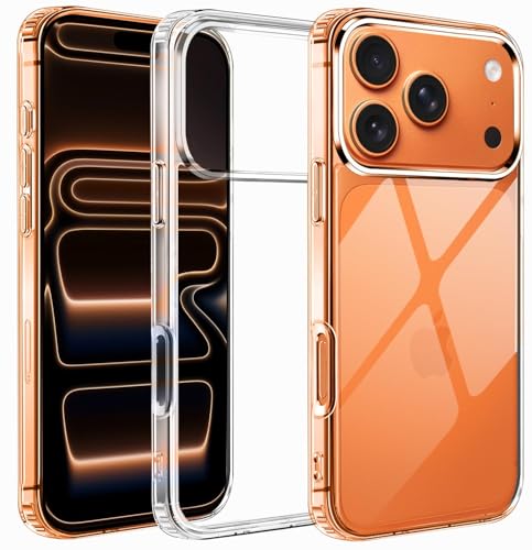 Image of COVERBLACK Flexible Rubber Case Back Cover Compatible for i Phone 17Pro Max - Transparent