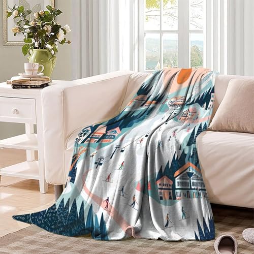 Couverture polaire de ski grand format pour soirées cocooning - 4