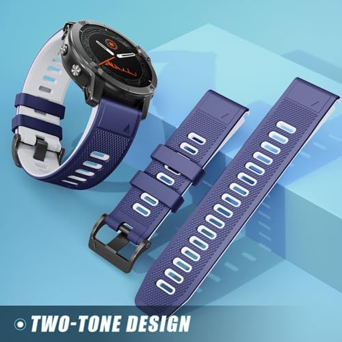 Bracelets de montre en silicone 22 mm de qualité pour Fenix 5 Plus