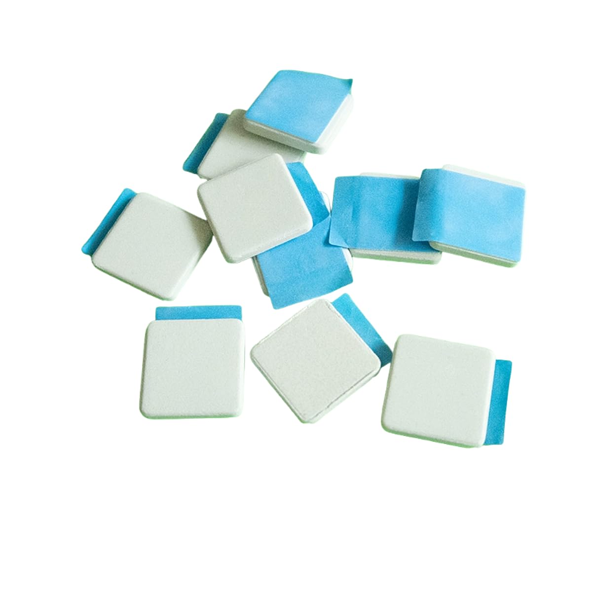 50 szt. Ceramiczna podkładka termiczna z węglika krzemu z klejem do elektroniki radiatora(15x15x5mm)