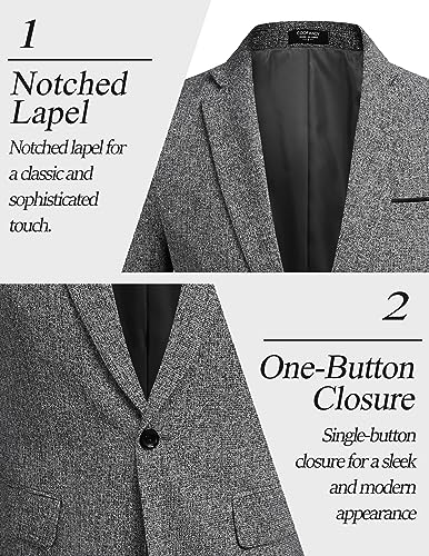 COOFANDY Men's Casual Blazer Suit Jackets Slim Fit One Button Business Sport Coats4
