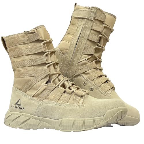 lightweight military tactical combat boots men outdoor hiking desert army boots breathable male jungle shoes man side zipper