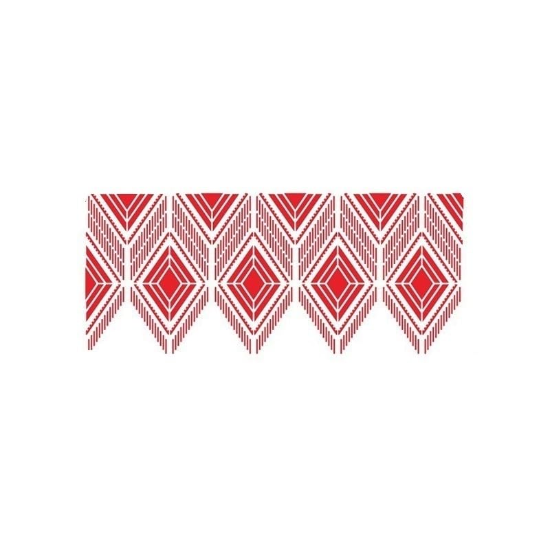 AD-BCrbgen Cake Decorating Tool Wheat Spike Pattern Cake Stencil Plastic Lace Cake Border Stencil Template DIY Drawing Mold Bakeware Pastry (Color : 3A01-F)