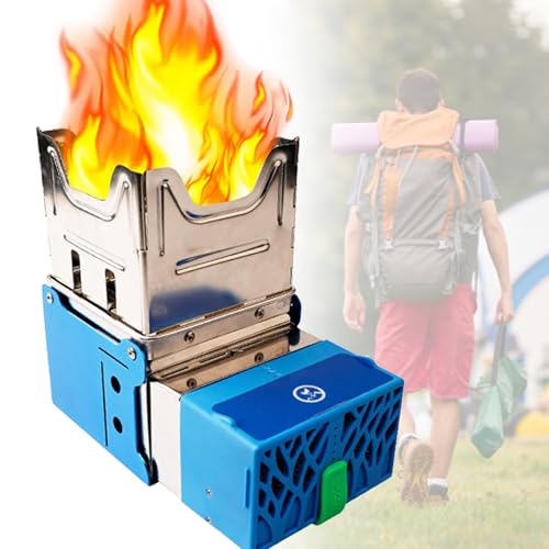 Emergency Thermal Power Charger Stove, Compact Wood Burning Folda...