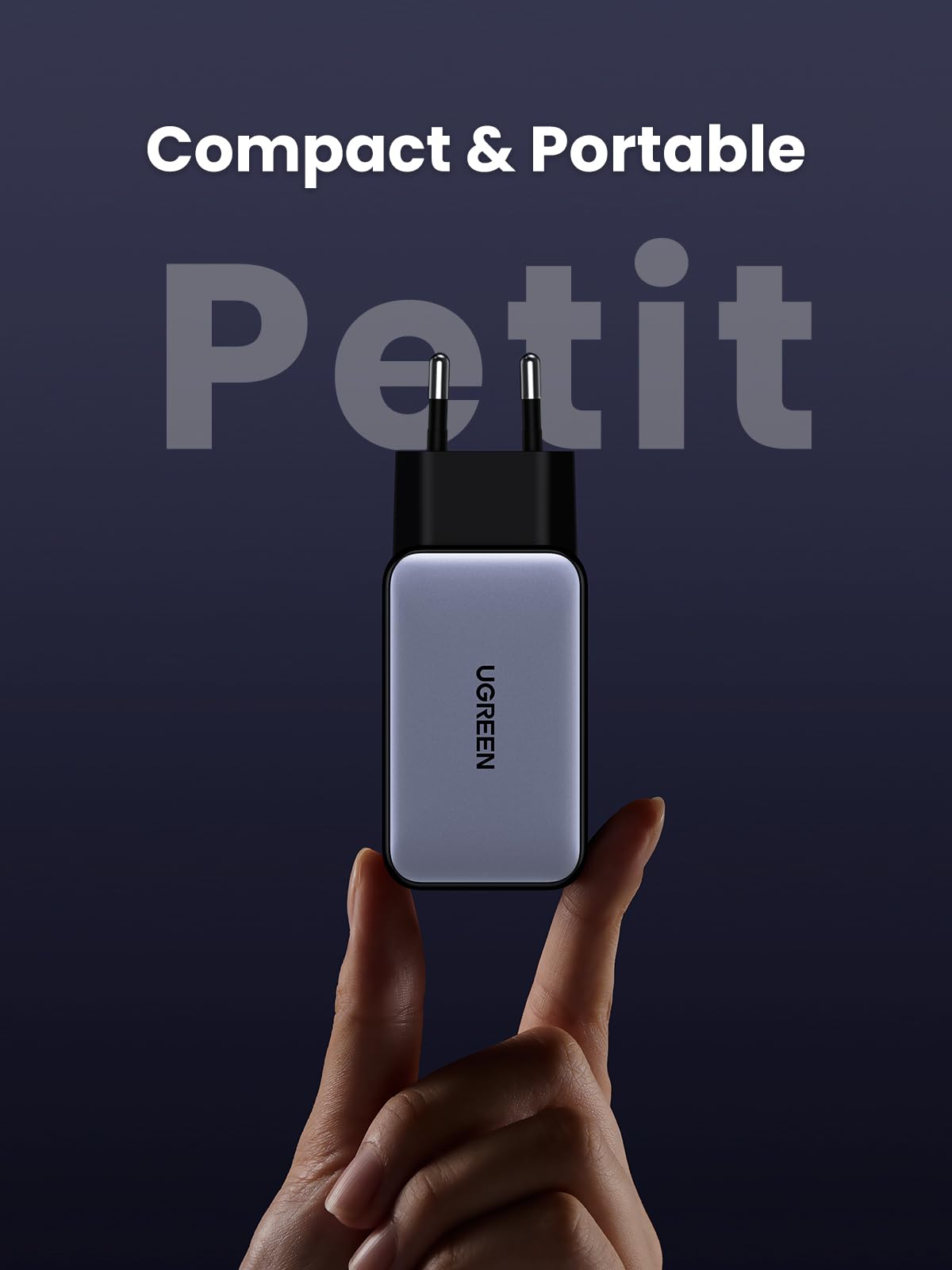 UGREEN Nexode 65W Prise Chargeur Triple USB C Charge Rapide Tech GaNInfinity Compatible avec iPhone 17 Pro Max Air 16 15 14 13 12 Galaxy PPS 45W S26 S25 S24 A15 iPad MacBook Neo Air Pro Pixel 10 9 8