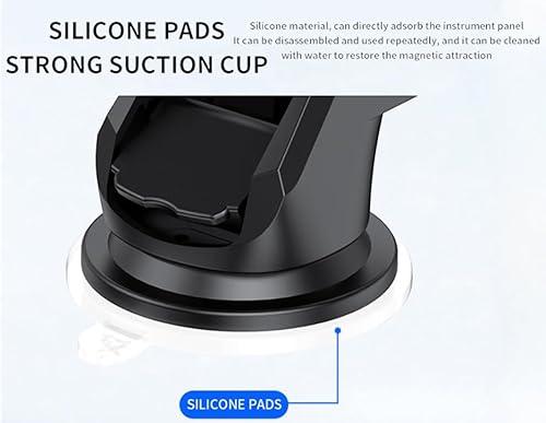 Miniatura 3 de NuTecH - Soporte telescópico universal para salpicadero de salpicadero para parabrisas con ventosa, clip de ventilación de aire, montaje de