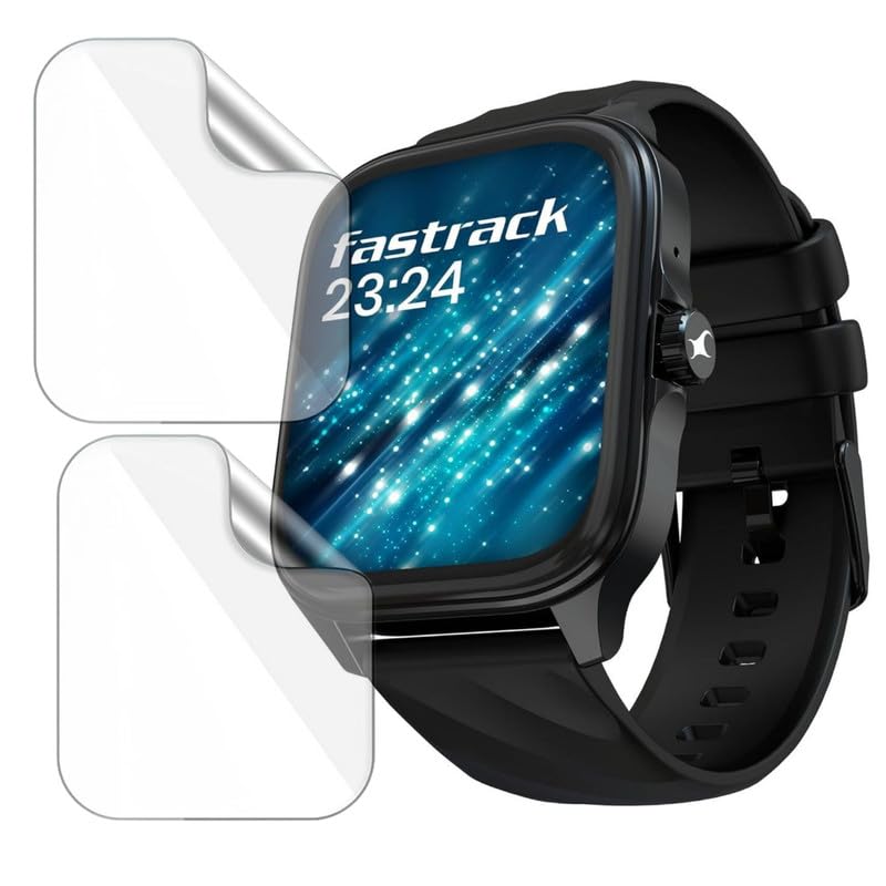 Image of 2 Pack| Smartwatch Screen Protector for Fastrack Astor FS1 PRO |1.97 inch| | Flexible TPU Film, 9H Scratch Resistant, Bubble Free Installation - Not Tempered Glass