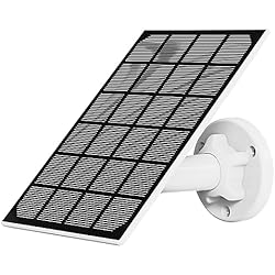 Cargador Para Camara Arlo NIVIAN-Panel Solar para cámaras IP de Seguridad y vigilancia con bateria -Compatible Ezviz C3A y BC1C-Apta para Exterior IP65- Conector MicroUSB- DC 5V 3W- Cable 3 Metros (1)