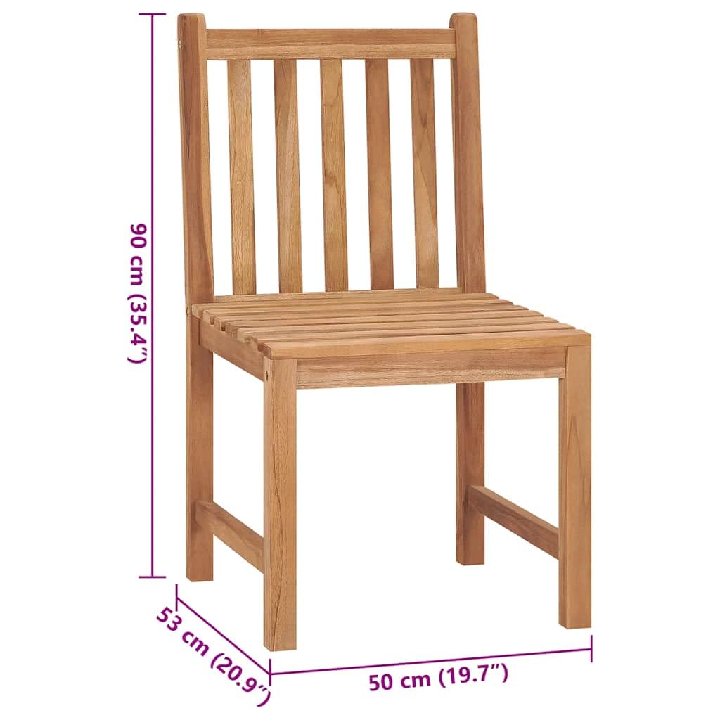 Sedie da Giardino 2 pz con Cuscini in Legno Massello di Teak, Mobili,Mobili da Giardino,Mobili e sedie da Giardino,Sedie da Giardino, 16.64kg-3062919
