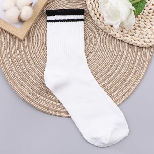 Image of Ankle Socks For Women, Tube Socks Women, Moisture-Wicking Socks,Striped Ankle Socks Women, Vintage Striped Socks, Novelty, Casual, Suitable For School,Work,Exercise(5 Pairs)