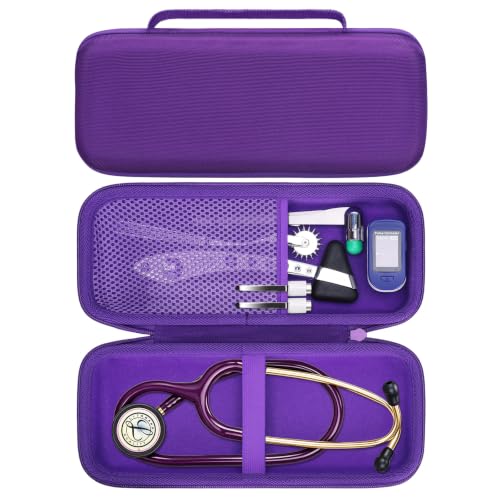 Image of Purple Stethoscope Case for 3M Littmann,MDF, ADC, Omron