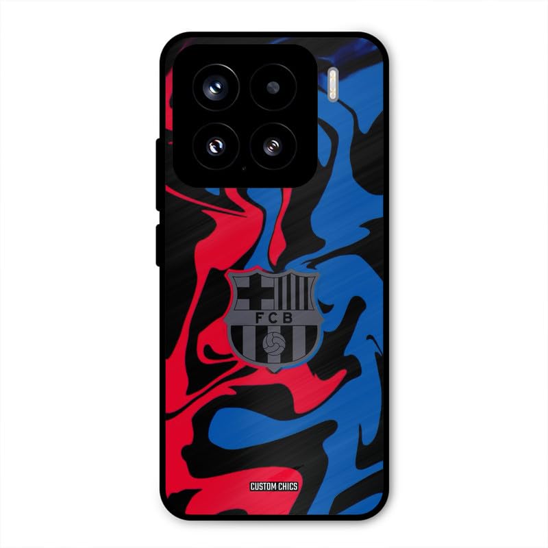 Image of PrintShield FC Barcelona Comic Back Cover for Xiaomi15 5G, Shockproof Printed Phone Case with Soft TPU Sides & Anti-Slip Grip