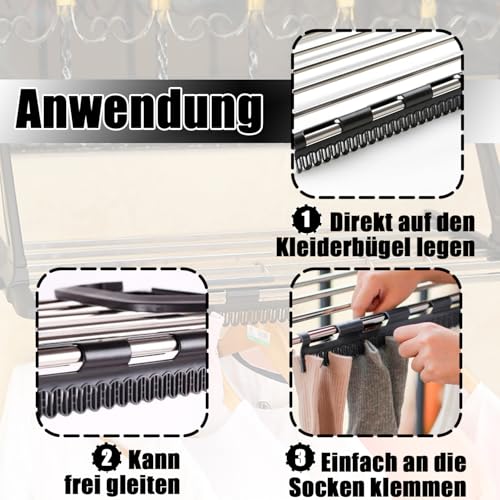 QZKJQDD 4 Stück Sockenhalter Wäscheständer, Plastik Sockenhalter, Wäscheständer, Sockenklammern für Waschmaschine und Trockner, Sockentrockner zum Aufhängen von Socken und Unterwäsche