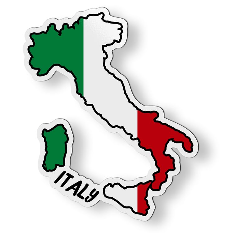 Imán decorativo rectangular Italia 4.5 pulgadas miniatura 1