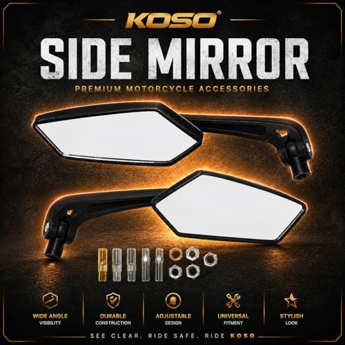 GEAR WINGS 5 Edge Rear View Mirror Universal for All Bikes - Image 6