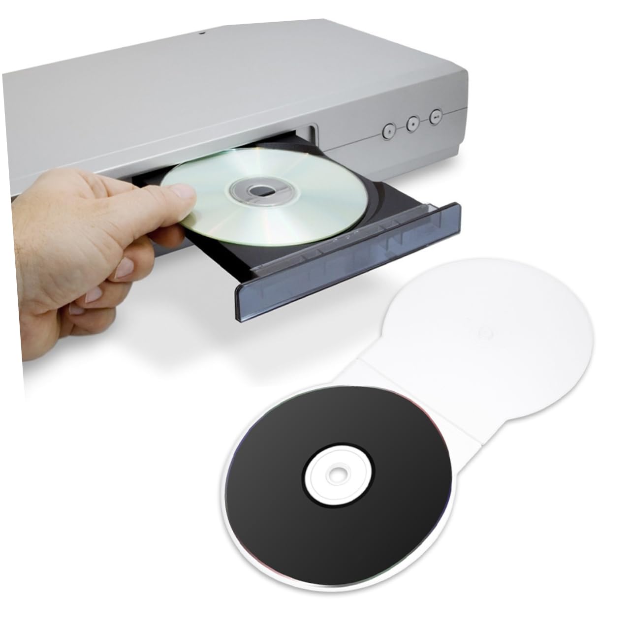 PRETYZOOM Custodia Trasparente per CD e Dvd Portatile, in Plastica Rigida, Resistente a Graffi, Formato Standard, per Viaggi e Archiviazione Domestica, Confezione da 50 Pezzi