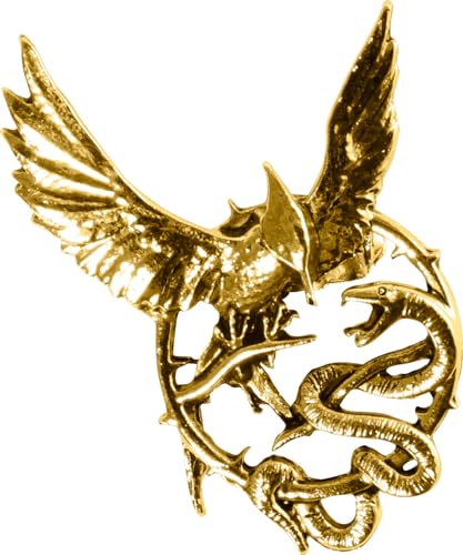 RUBIE'S Broche Ballad of Singbirds and Snakes, Or Gold, Accessoire de costume pour adultes et adolescents plus âgés, Taille unique, Métal, Pas de gemme