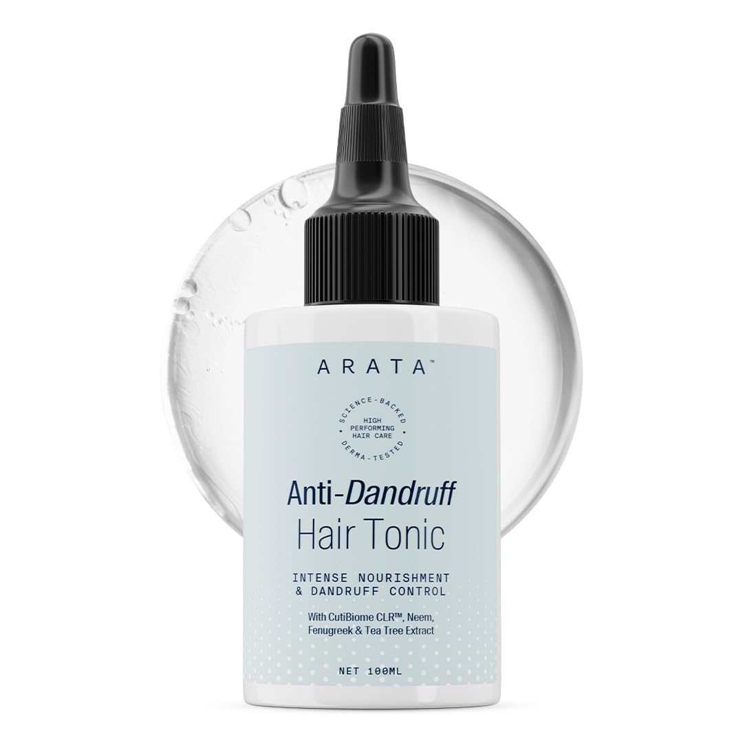 Anti Dandruff Hair Tonic (100 ML) | With Neem, Fenugreek, Tea Tree Oil | Treats Dry, Itchy Flaky Scalp And Fights Dandruff | For All Hair Types