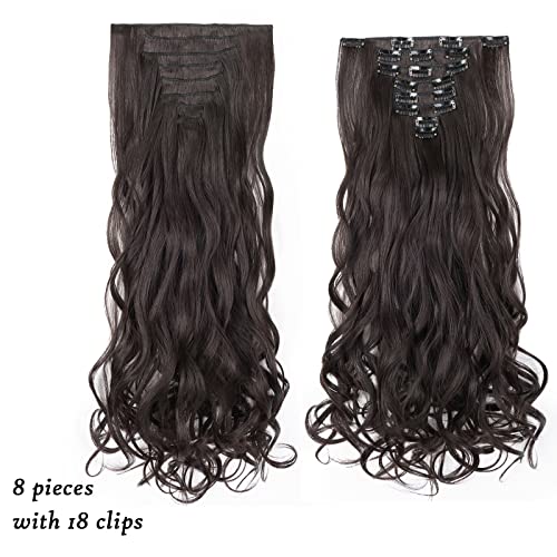 Elailite SleeKanekalon Extension Capelli Clip 8