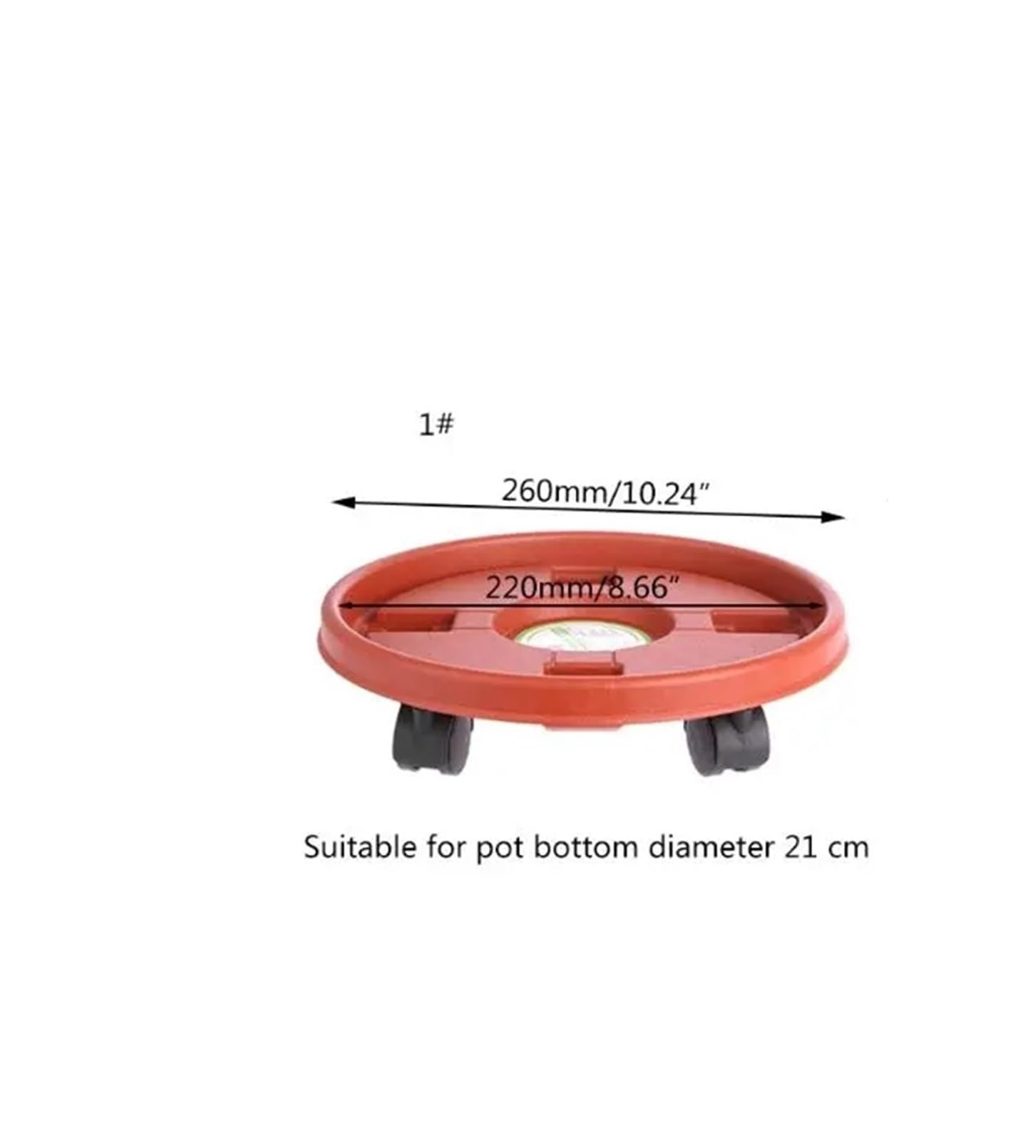 Krawat bolo, Plastikowy stojak na doniczkę do kwiatów, wózek, przenośna taca sadzonek(260mm)