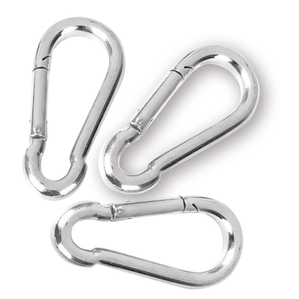 Multipurpose Heavy Duty Safety Lock Cable Attachment, Steel Spring Snap Hook.Silver Carabiner/Hook for Swing,Cable,Weightlifting (Pack of 5Pcs) (10MM) (B0CZDY4YXW) Amazon Price History, Amazon Price Tracker