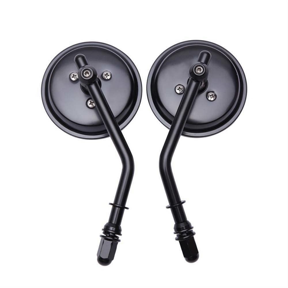 Rétroviseurs Latéraux de Moto Lot De 2 Accessoires De Moto Rétroviseur Rond Noir Rétroviseur Latéral De Scooter Pour Harley Sportster (Color : 4)