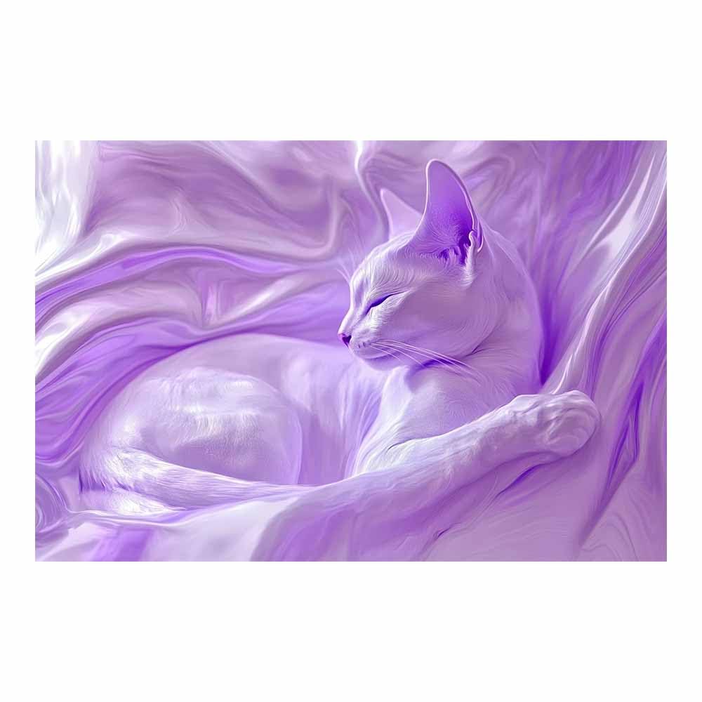JOSUE Large Animal Canvas Wall Art Minimalist Modern Large Panoramic Landscape Artwork for Living Room Bedroom Bathroom Office Home Decor(Purple 63)-70x100cm Unframed