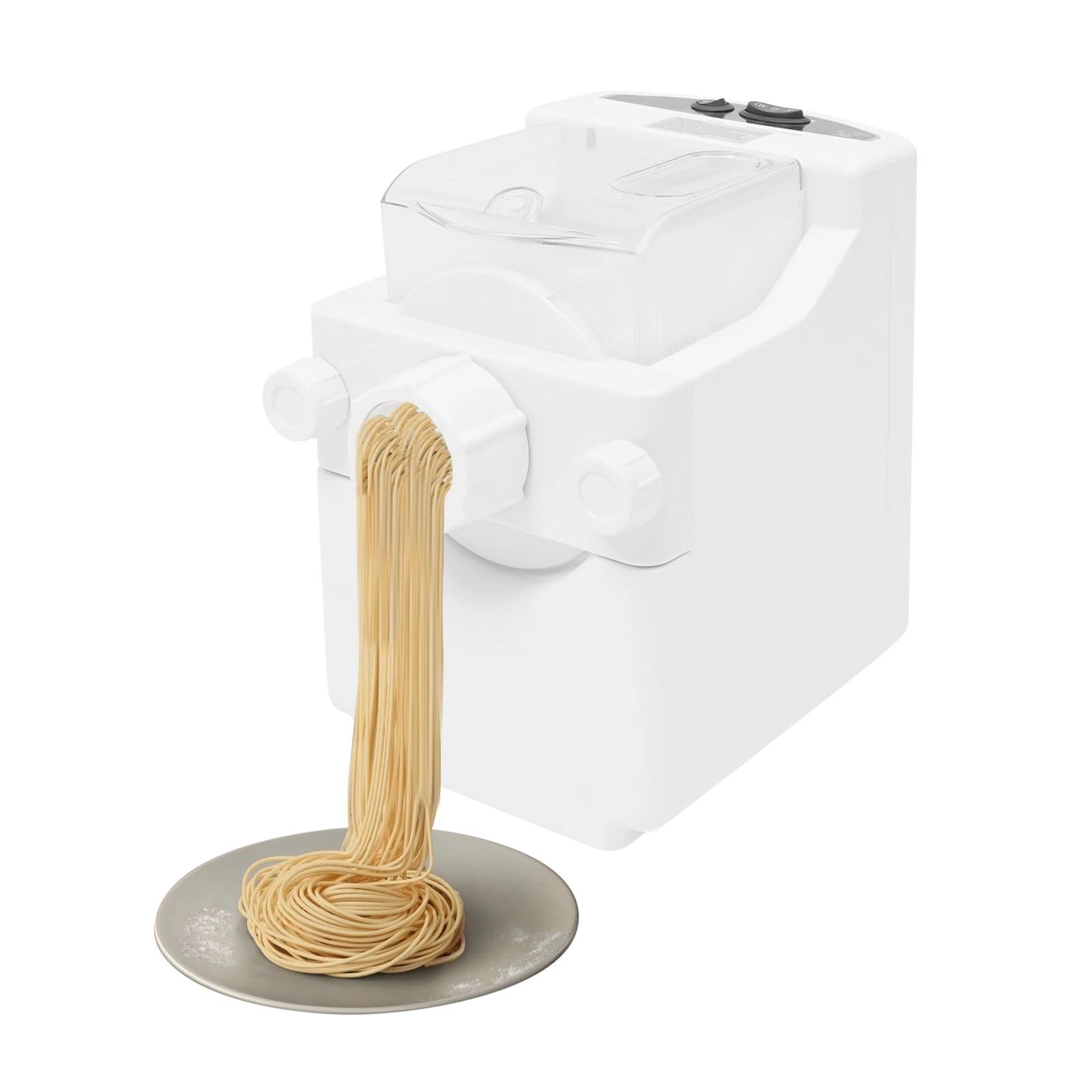 Nudelmaschine Automatisch, Arbeitsplatte Haushalt Elektrisch Nudelmaschine, 9-in-1 Küchengerät Mit 9 Formen & Knödelform, 500g, Ideal Für Frische Pasta, Ravioli & Gemüsenudeln