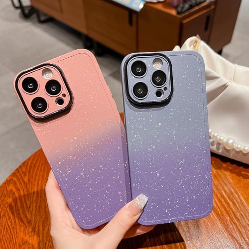Coque iPhone 12 dégradé bicolore avec protection objectif