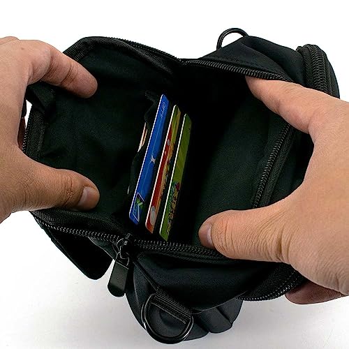 COOWONE Gassi Tasche Hund, Leckerli-Tasche für Hund Gassi gehen, Hund Tasche mit Poop Bag Dispenser, Crossbody Bag für Handy, Hunde-Leckerlis, Spielzeug, perfekt für Spaziergänge, Training, Laufen