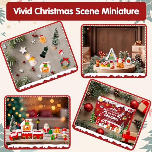 Peazelee PZ-MINIATURE Advent Calendar 2024 Miniature Toys,24Pcs Christmas Countdown Calendar Figurine Set For Kids, Xmas Present For Toddlers Boys Girls thumb #4