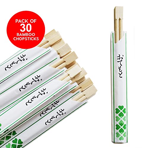 CAPACITEA Bamboo Chopsticks, Disposable(20cm - 30 Pairs) - Image 3