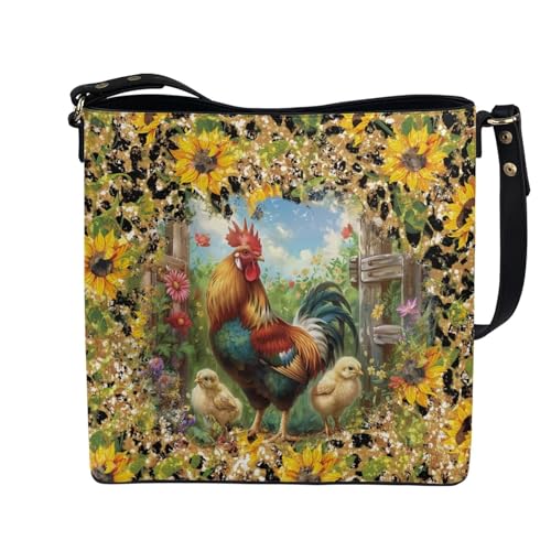 Image of HUGS IDEA Boho Bags for Women Leather Handbag Shoulder Bucket Crossbody Purse