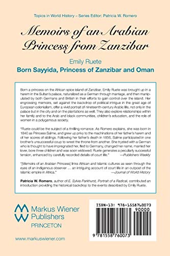 Memoirs of an Arabian Princess from Zanzibar (Topics in World History) - Image 2