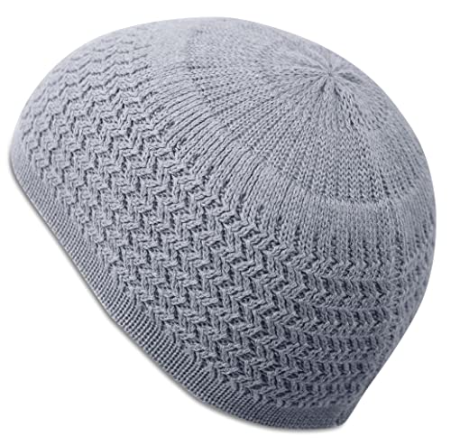 Image of Zigzag Knit Breathable Skull Caps for Men & Women